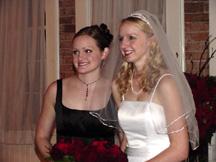 Stephanie and sister maid of honor, Allison Wegg
